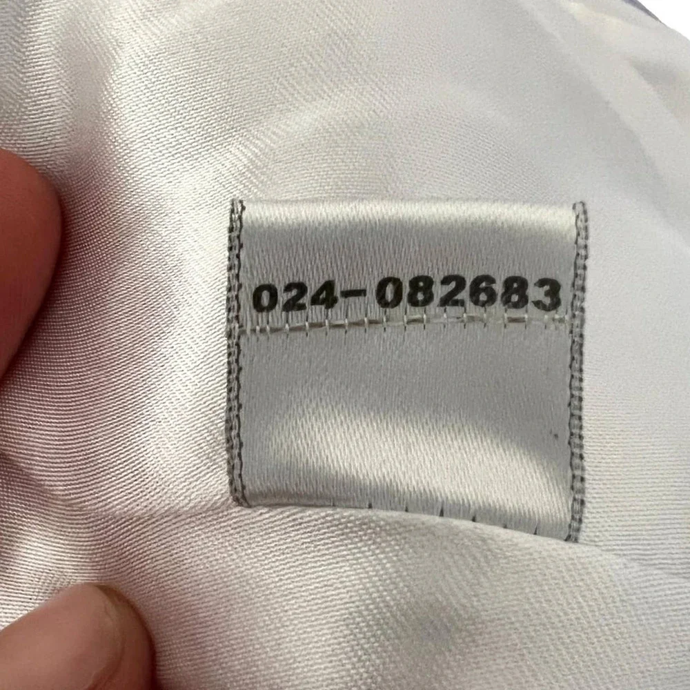 Coogi White & Multicolor Kaleidoscope Abstract Print Zip Front Jacket Small EUC - Picture 10 of 11